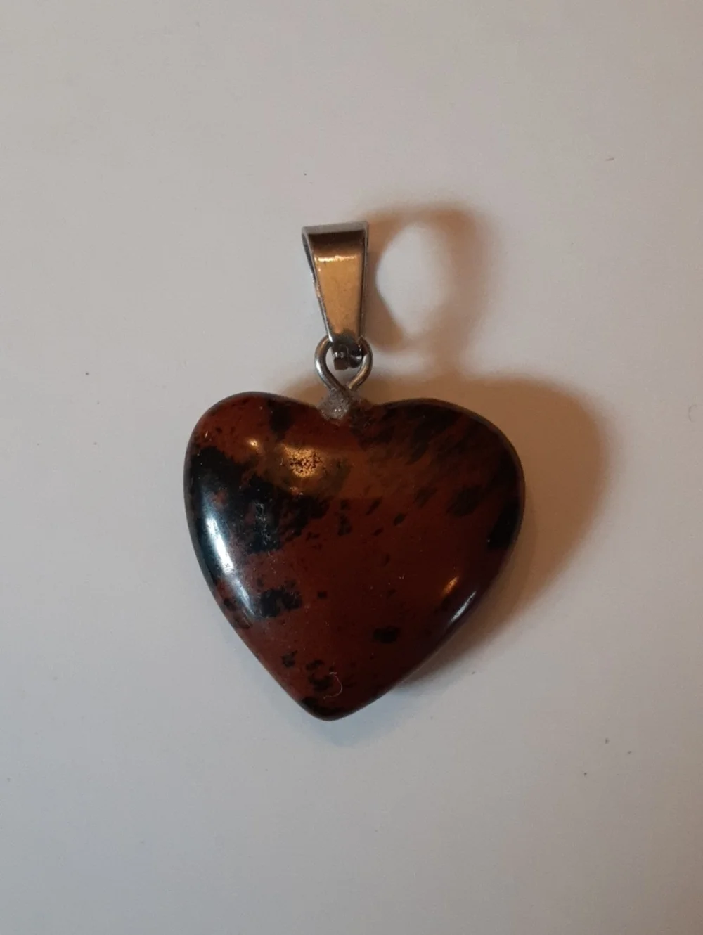 Crystal Heart Pendants Unakite Mahogany Obsidian